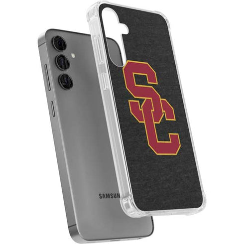 University of Southern California USC Grey Logo Galaxy S24 Plus Clear Case